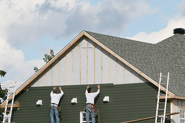 Professional Emergency Siding Repair technician working in Centerburg, OH